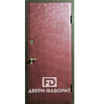 недорогая входная дверь с отделкой винилискожа и внутренним окрасом нитроэмаль
